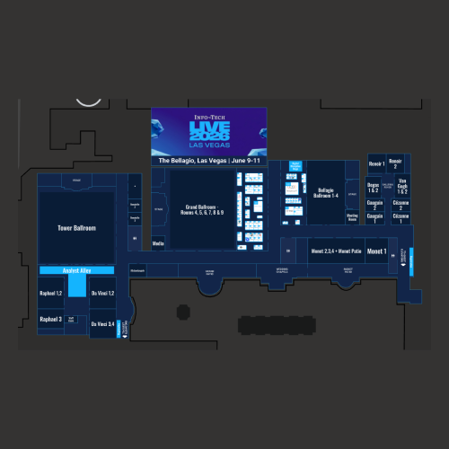 infotech2026 interactive trade show floor plan